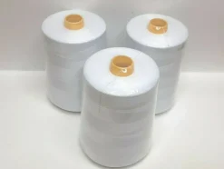 White Polyester Overlock Sewing Machine Threads