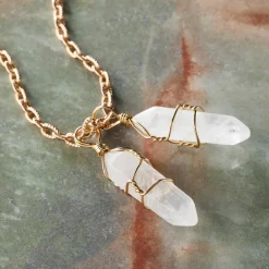 White Quartz Prism Pendants, 2ct. by Bead Landing™