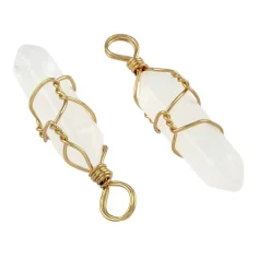 White Quartz Prism Pendants, 2ct. by Bead Landing™