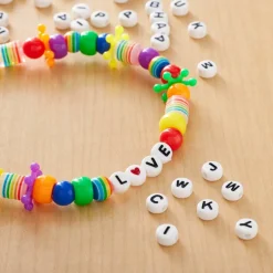 White Round Alphabet Beads by Creatology™