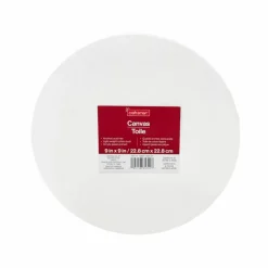 White Round Cotton Duck Canvas by Craft Smart™