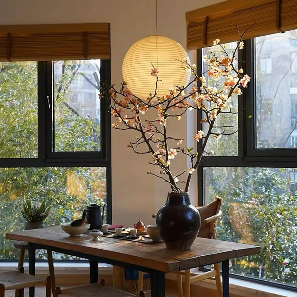White Round Paper Lantern, 19.68" Large Hanging Paper Lamp Shade, 1 Pack