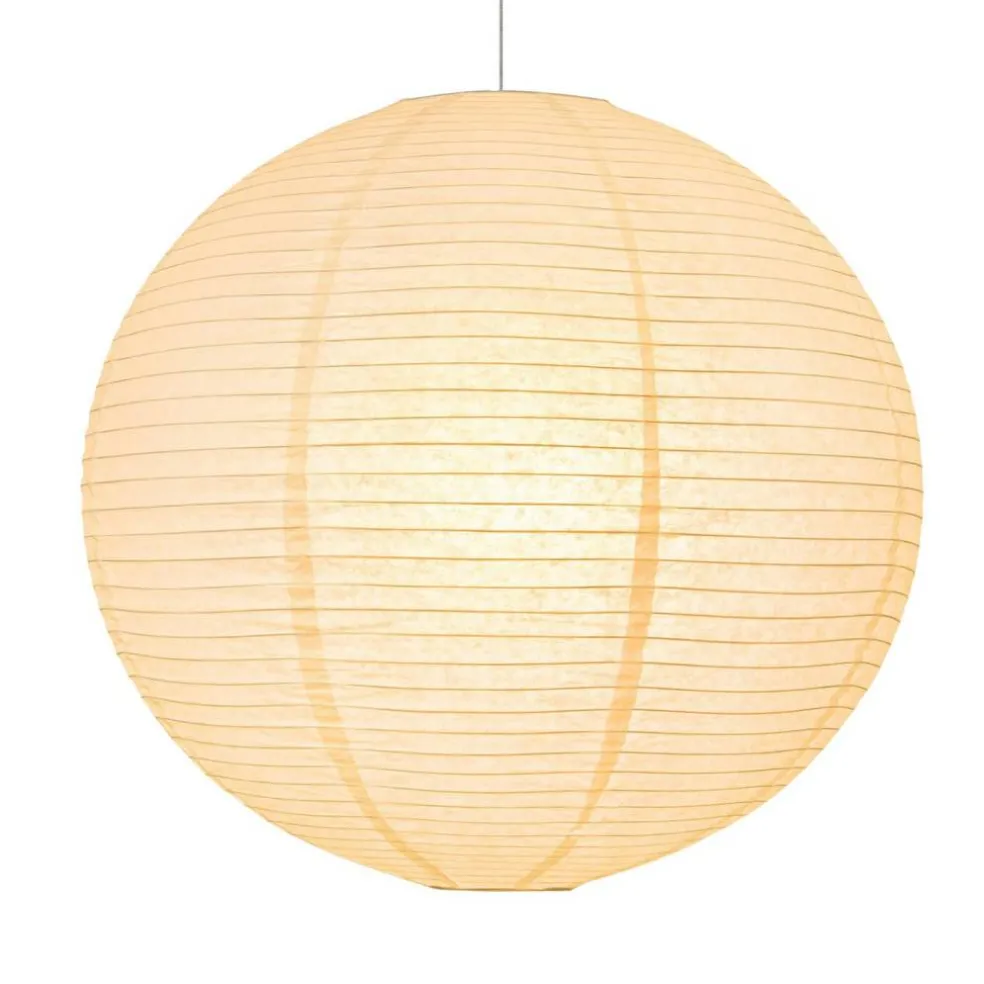 White Round Paper Lantern, 19.68" Large Hanging Paper Lamp Shade, 1 Pack