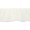 2.5" White Sheer Pleat with Rhinestone Trim by Celebrate It®