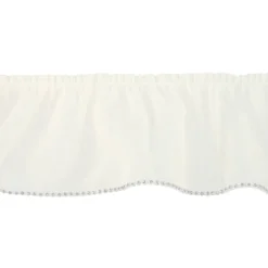 2.5" White Sheer Pleat with Rhinestone Trim by Celebrate It®