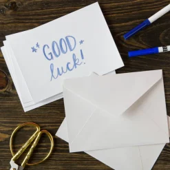 White Shimmer Card & Envelope Sets by Recollections™, 5" x 7"