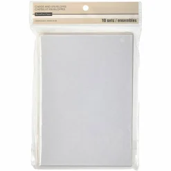 White Shimmer Card & Envelope Sets by Recollections™, 5