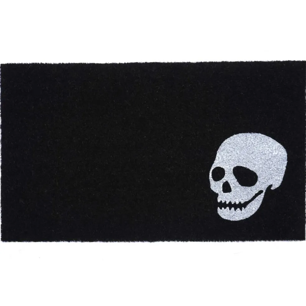 White Skull Doormat