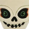 8.5" White Skull Paper Mache Candy Bowl by Ashland®
