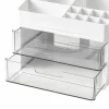 White Storage Organizer with Clear Drawers by Simply Tidy®