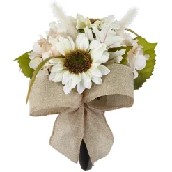 White Sunflower & Cream Hydrangea Mix Remembrance Cone by Ashland®