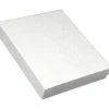 White Swirl Cotton Jewelry Necklace Gift Box Display 6 1/8"