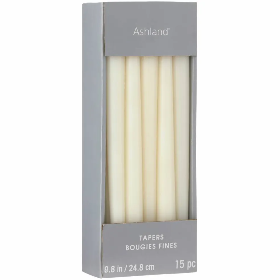 10" White Taper Candles, 15ct. by Ashland®