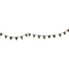 19" White Triangle LED Happy Halloween Banner