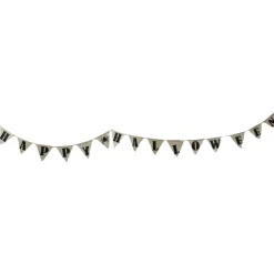 19" White Triangle LED Happy Halloween Banner
