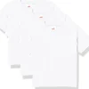 White T-Shirts Size 2-4, 3 Pack Plain Short Sleeve Shirts for Kids Crafts, Tie Dye & Classroom Projects