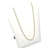 12 White Velvet Padded Necklace Pendant Display Bust Easels 5.25"