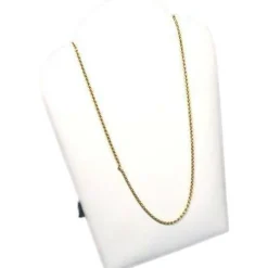 12 White Velvet Padded Necklace Pendant Display Bust Easels 5.25"