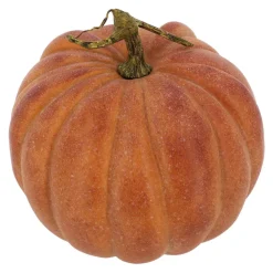 10.5" White Washed Orange Decorative Pumpkin by Ashland®