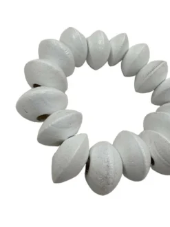 2.75" White Wood Bead Napkin Ring by Ashland®