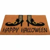 Wicked Witch Shoes "Happy Halloween" Coir Doormat, 18" x 30"