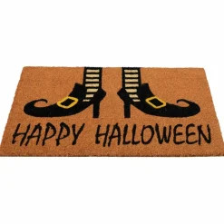 Wicked Witch Shoes "Happy Halloween" Coir Doormat, 18" x 30"