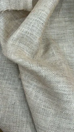 40" Wide Natural Jute Burlap Fabric | Folded & Roll Cuts for Rustic Wedding Décor, Event Backdrops, Crafts & Garden Projects | Eco-Friendly