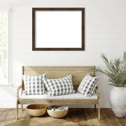 Wildwood Brown Narrow Framed Dry Erase Magnetic Board
