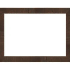 Wildwood Brown Narrow Framed Dry Erase Magnetic Board