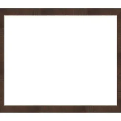 Wildwood Brown Narrow Framed Dry Erase Magnetic Board