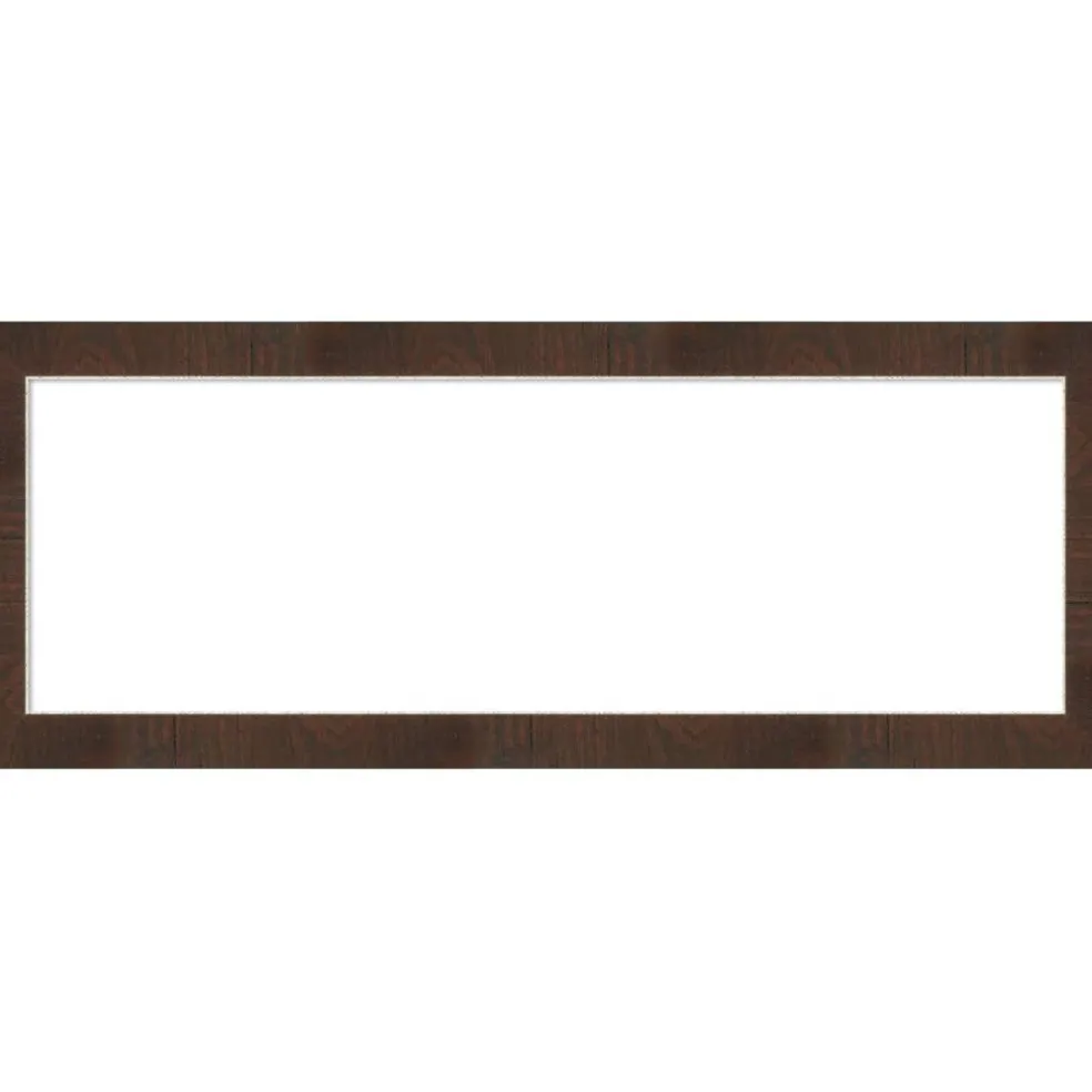 Wildwood Brown Narrow Framed Dry Erase Magnetic Board