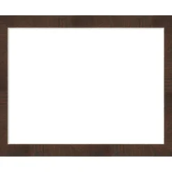 Wildwood Brown Narrow Framed Dry Erase Magnetic Board