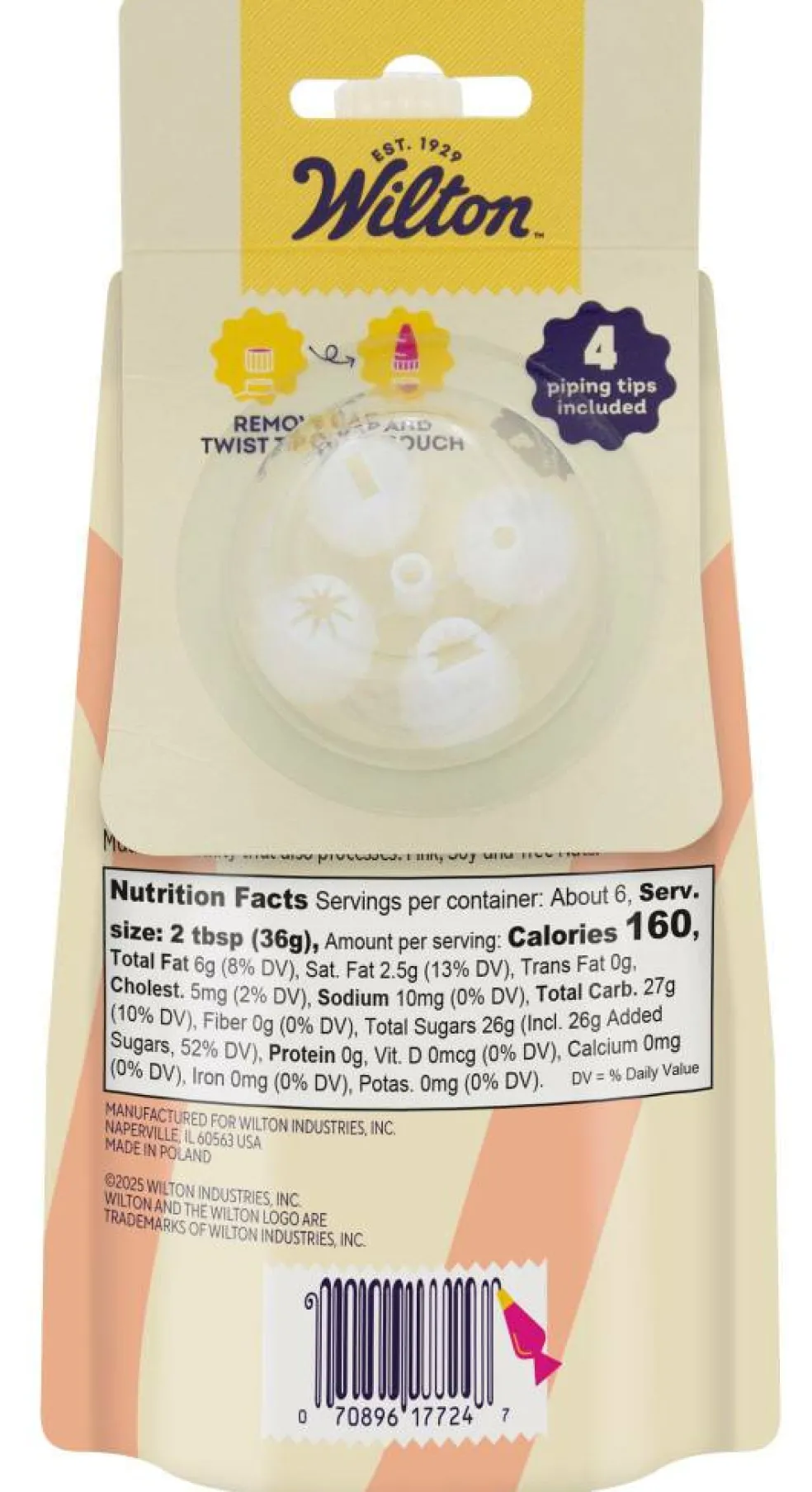 Wilton® Decorating Icing Pouch with 4 Tips