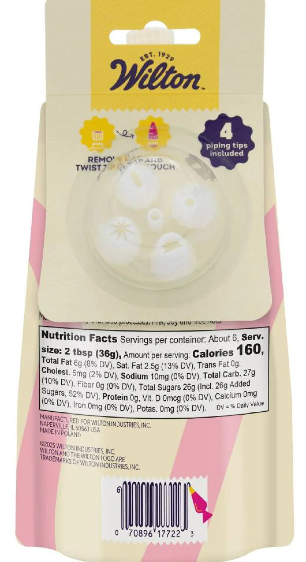 Wilton® Decorating Icing Pouch with 4 Tips