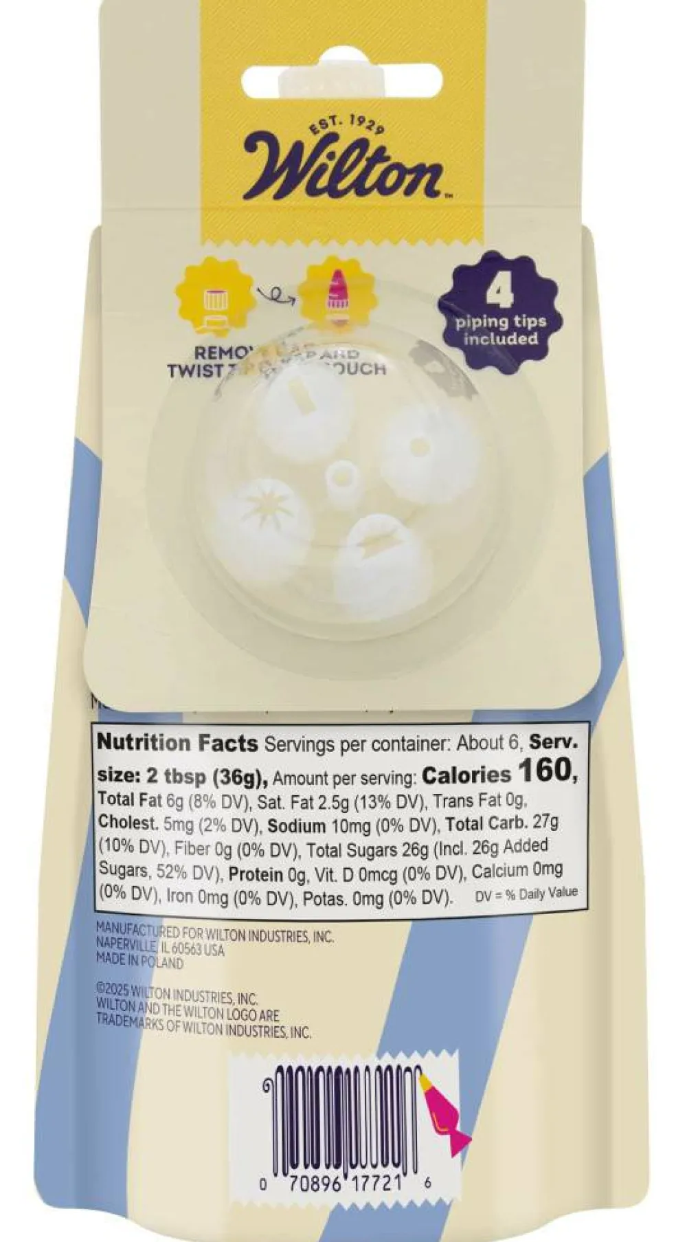 Wilton® Decorating Icing Pouch with 4 Tips