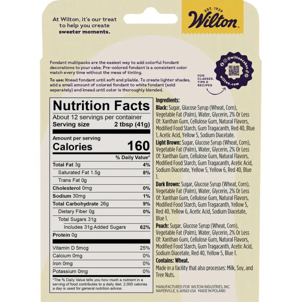 Wilton® Decorator Preferred Natural Colors Fondant Pack