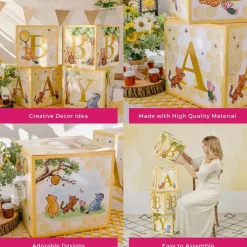 Winnie-the-Pooh Bear Baby Block Boxes
