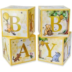 Winnie-the-Pooh Bear Baby Block Boxes
