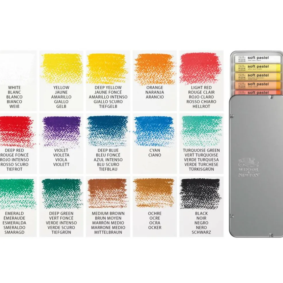 Winsor & Newton™ 15 Color Soft Pastel Set