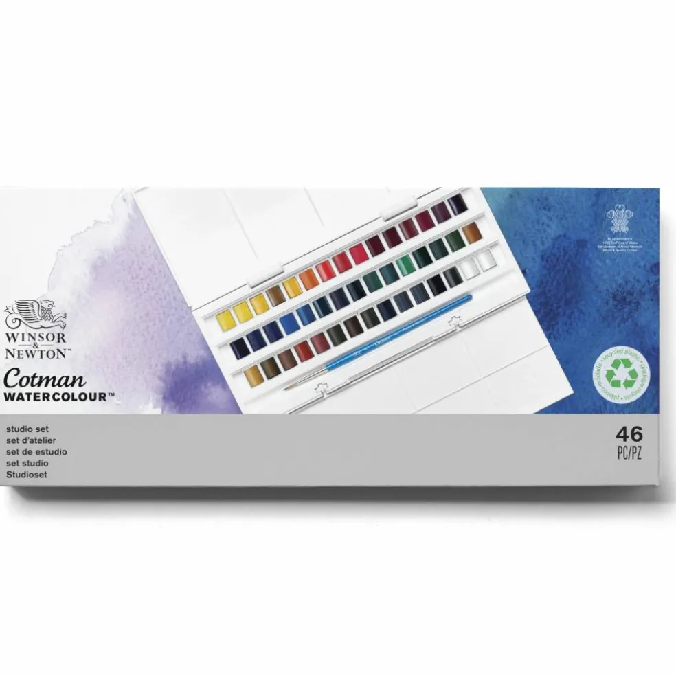 Winsor & Newton™ Cotman Watercolour™ 45 Color Studio Set