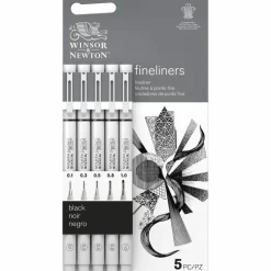 Winsor & Newton™ Fineliners Black Pen Set
