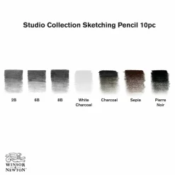 Winsor & Newton™ Studio Collection™ Sketching Pencil 10pc Tin Set