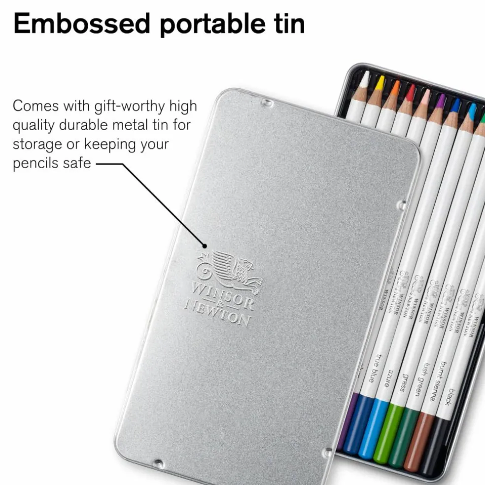 Winsor & Newton® Studio Collection 12 Watercolor Pencil Tin Set
