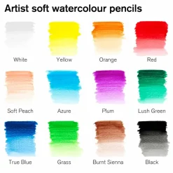 Winsor & Newton® Studio Collection 12 Watercolor Pencil Tin Set