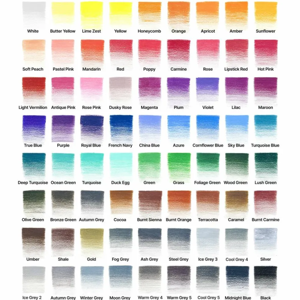 Winsor & Newton® Studio Collection 72 Colored Pencils Tin Set