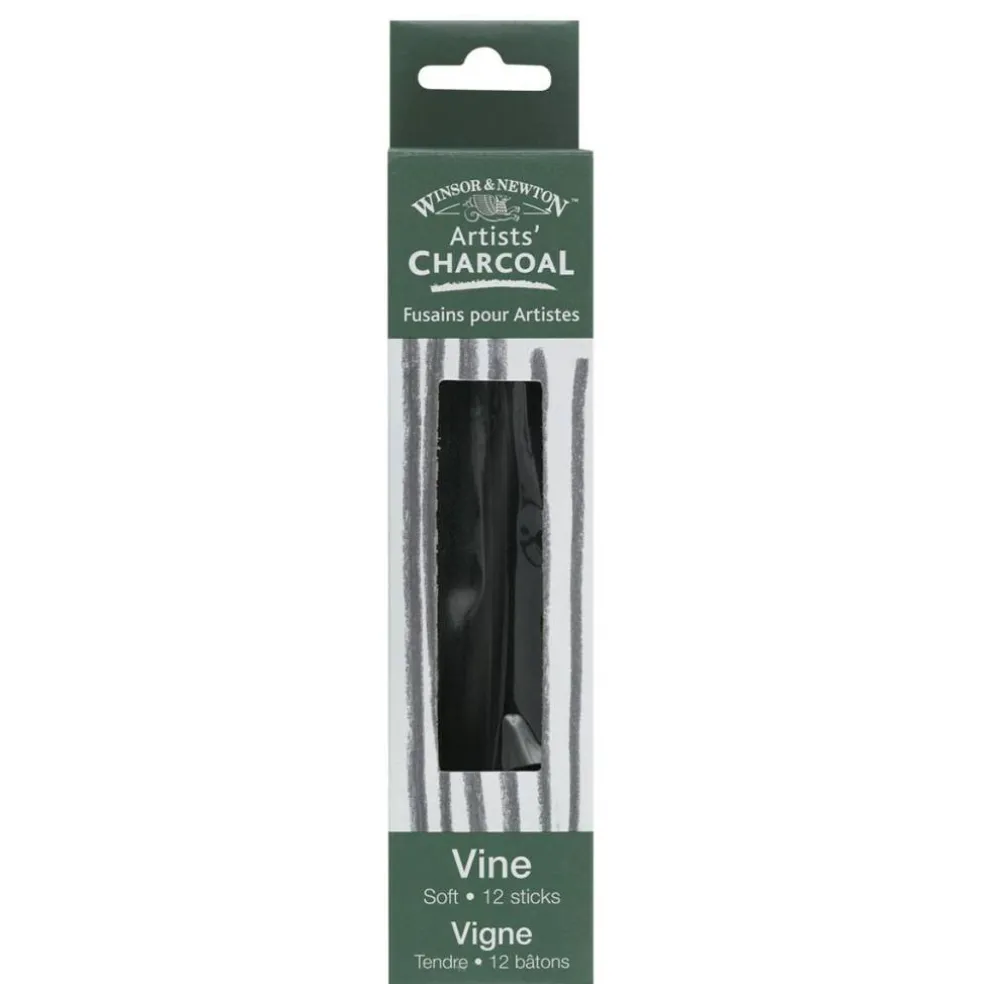 Winsor & Newton Vine Charcoal - Soft, Box of 3