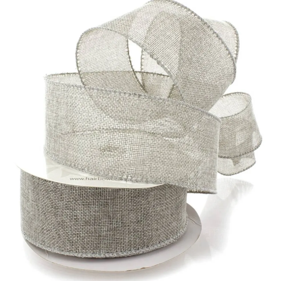 2.5" Wired Burlap Ribbon