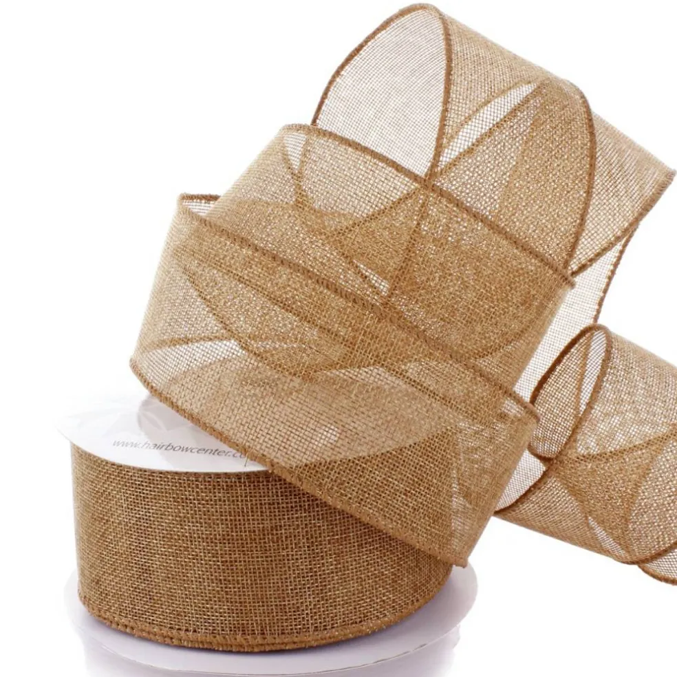 2.5" Wired Burlap Ribbon