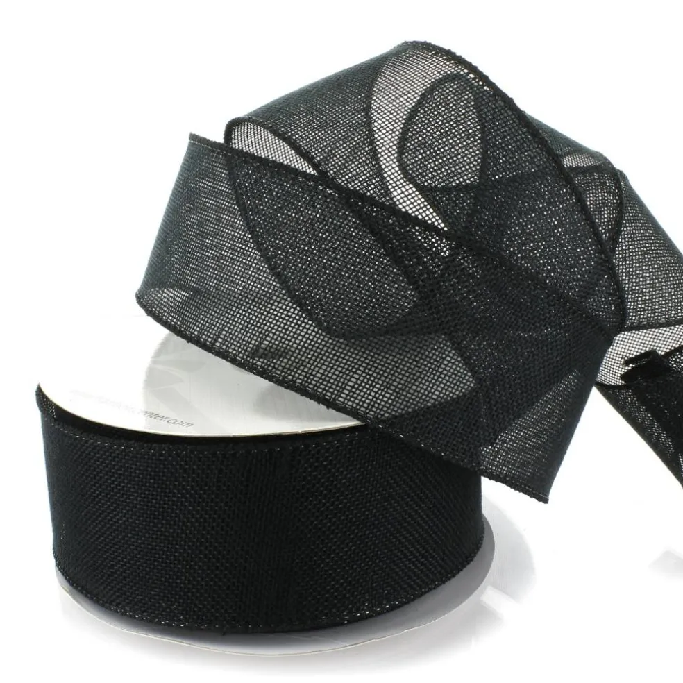 2.5" Wired Burlap Ribbon