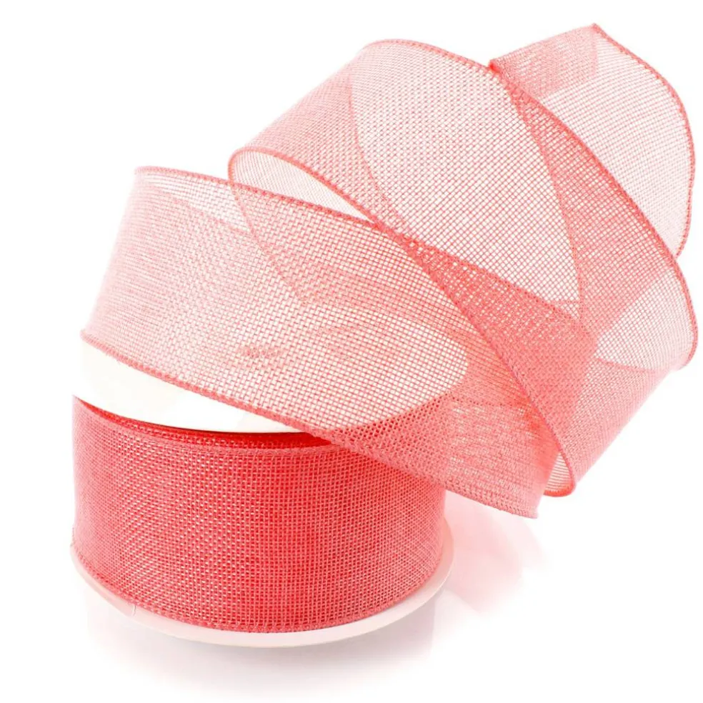 2.5" Wired Burlap Ribbon